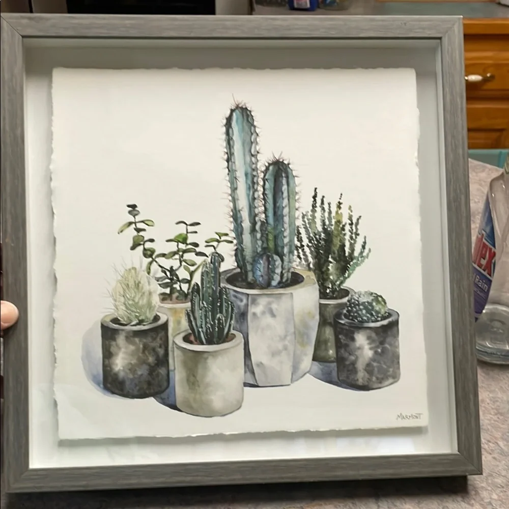 Framed Cactus Art Print - Picture 12 of 13